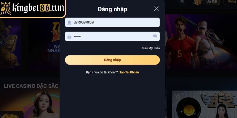 Đăng nhập nhanh qua website
